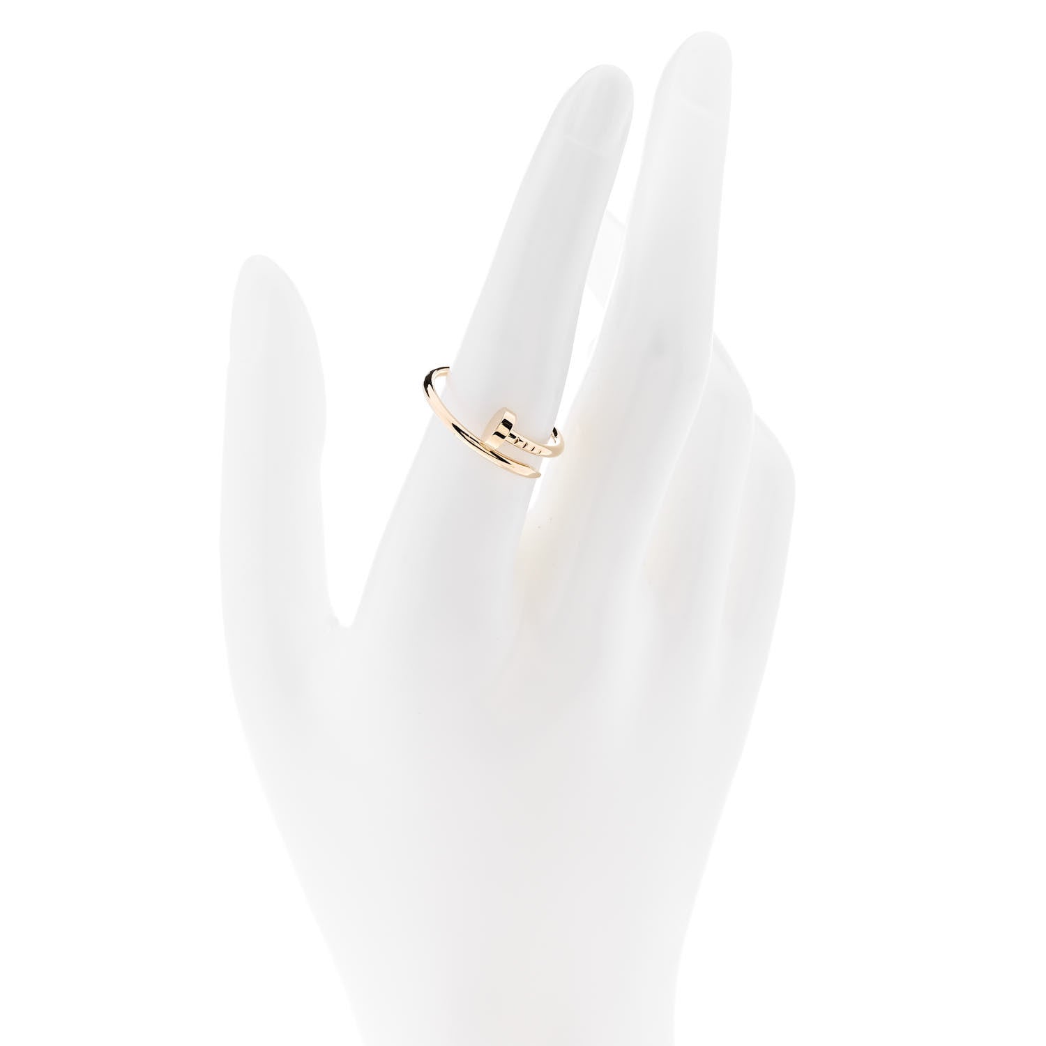 Cartier 18K Yellow Gold Small Juste Un Clou Ring 55 7.25 2 of 5