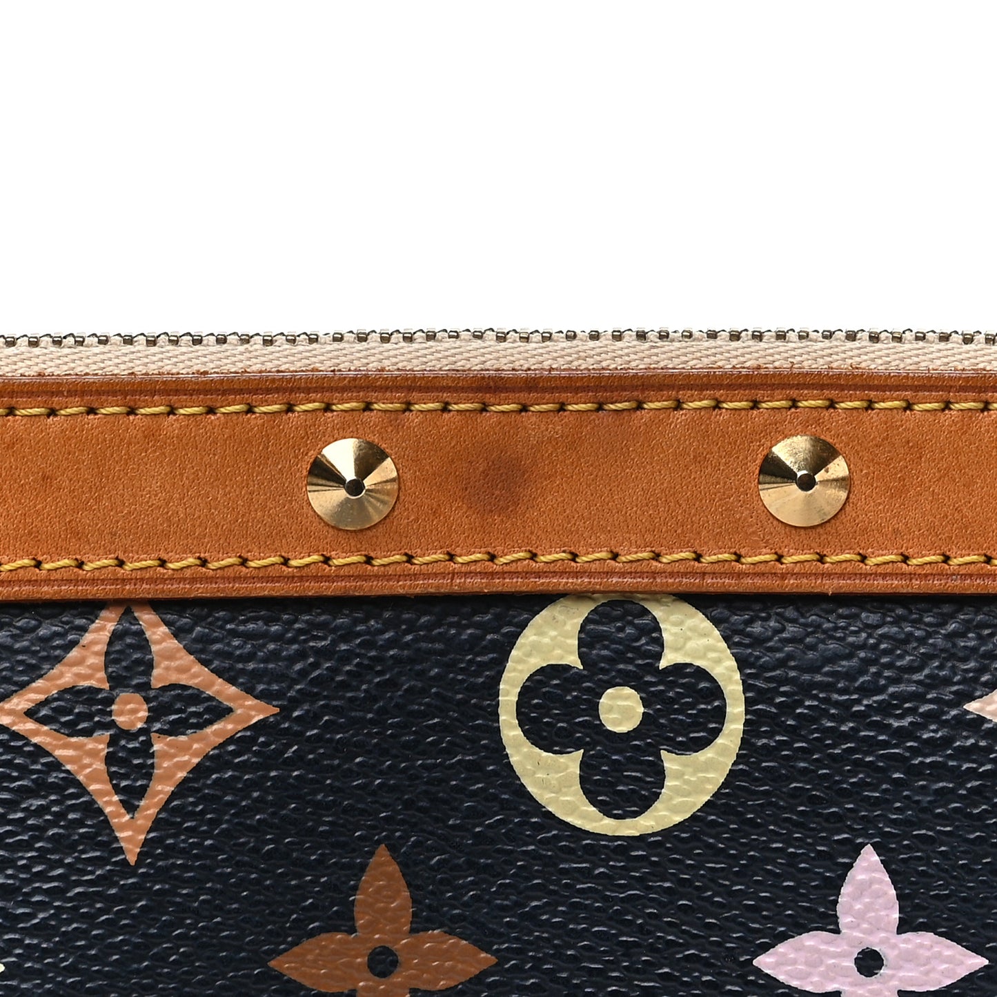 Monogram Multicolor Pochette Accessories Black