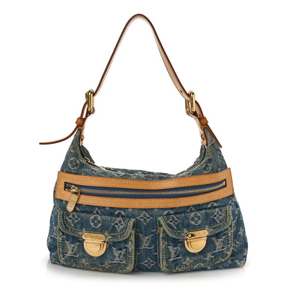 Louis Vuitton Monogram Denim Baggy PM Blue 1 of 9