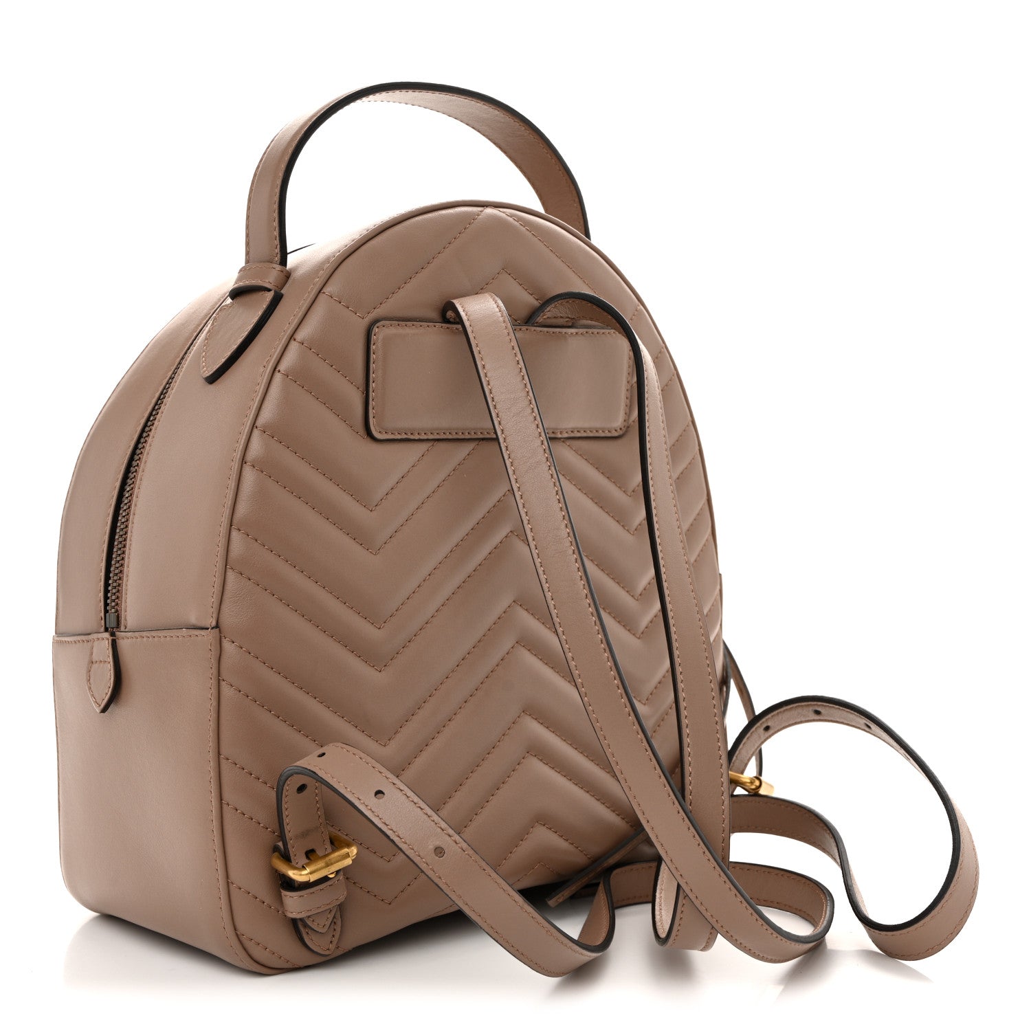 Gucci Calfskin Matelasse GG Marmont Backpack Porcelain Rose 3 of 17