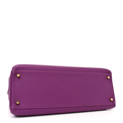 Hermes Togo Kelly Retourne 35 Anemone 4 of 12