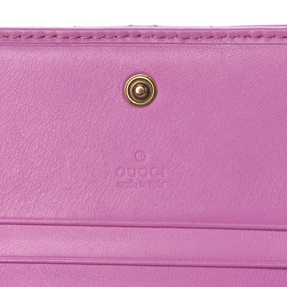 Gucci Calfskin Matelasse GG Marmont Card Case Candy Mousse 6 of 15