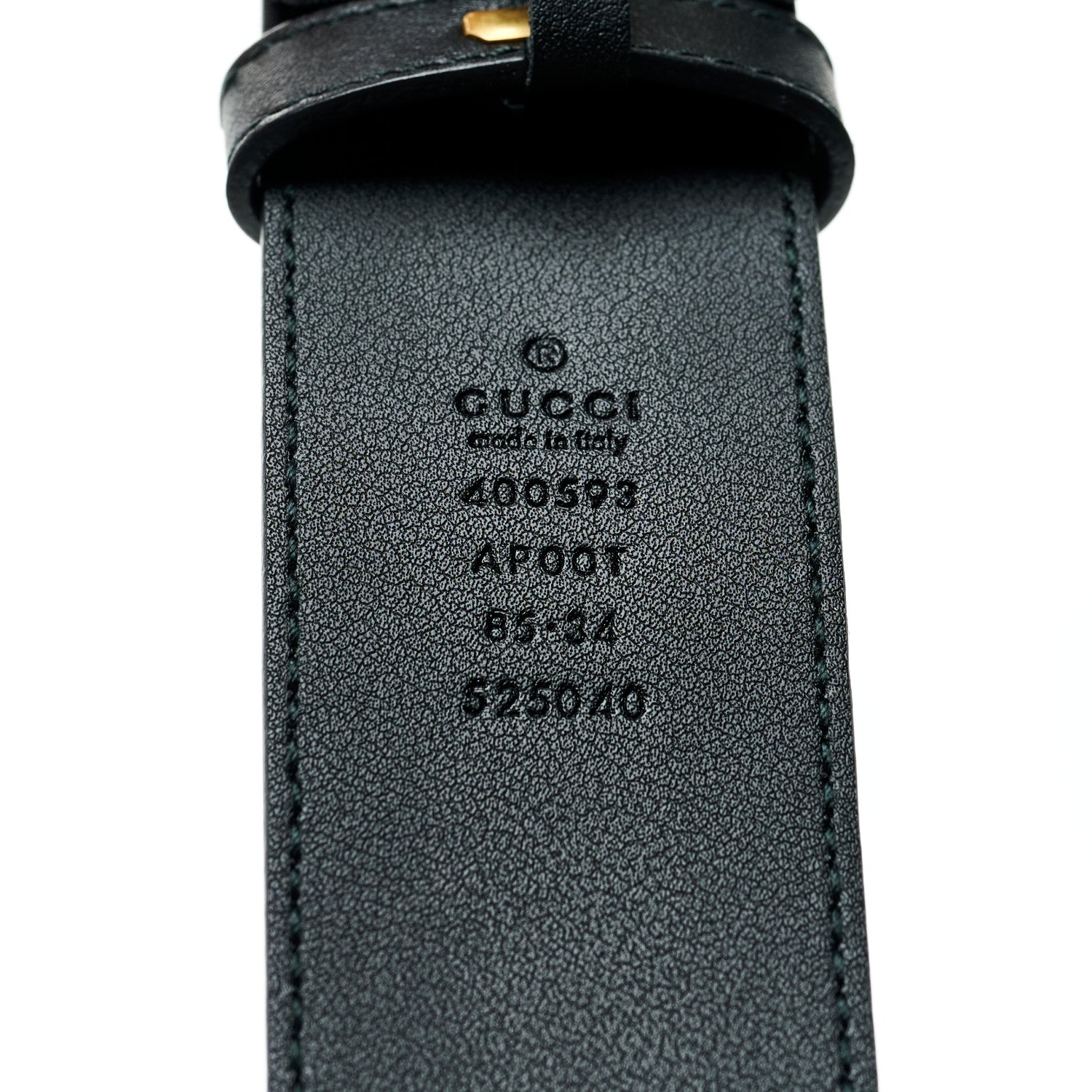 Gucci Calfskin Double G 40mm Belt 85 34 Black 3 of 6