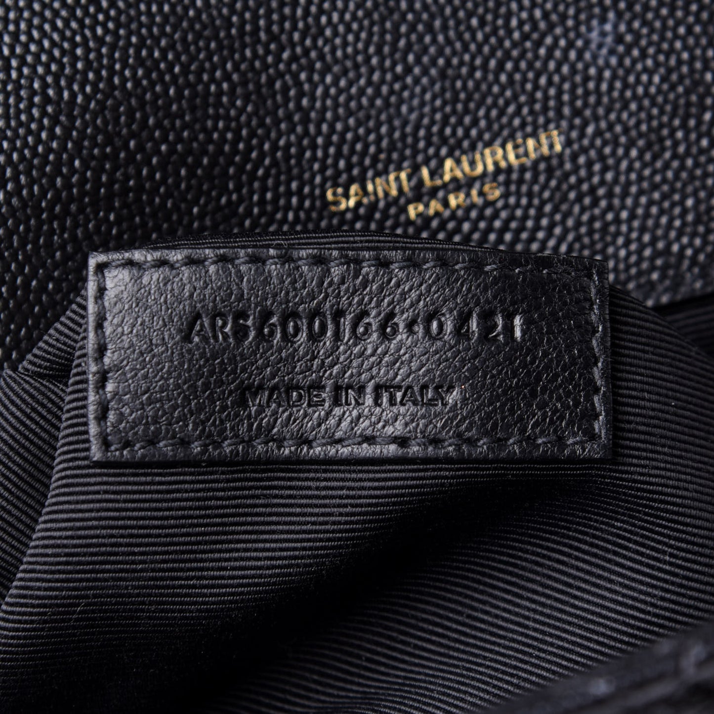 Grain De Poudre Textured Mixed Matelasse Large Triquilt Monogram Satchel Black