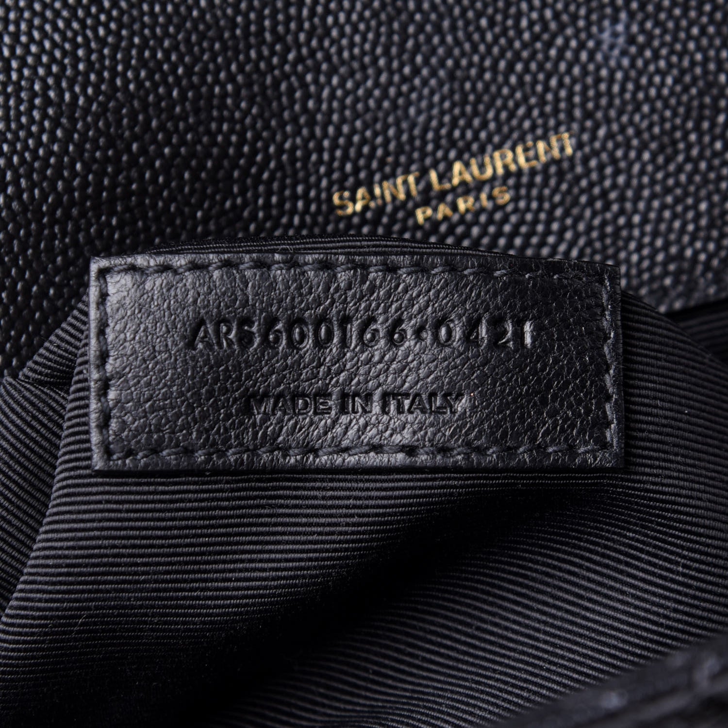 Saint Laurent Grain De Poudre Textured Mixed Matelasse Large Triquilt Monogram Satchel Black 7 of 10