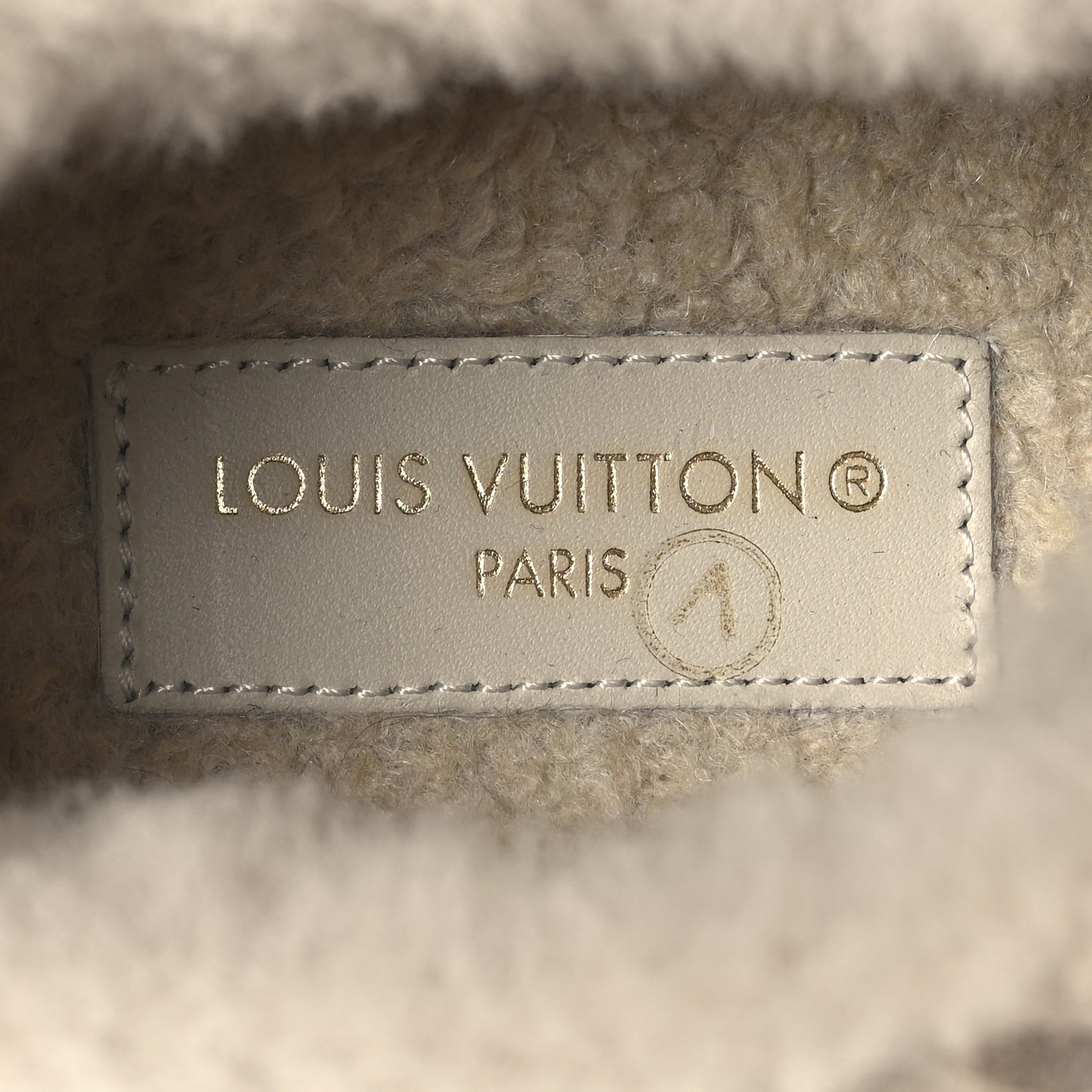 Suede Shearling Monogram Time Out Sneakers 39 Beige