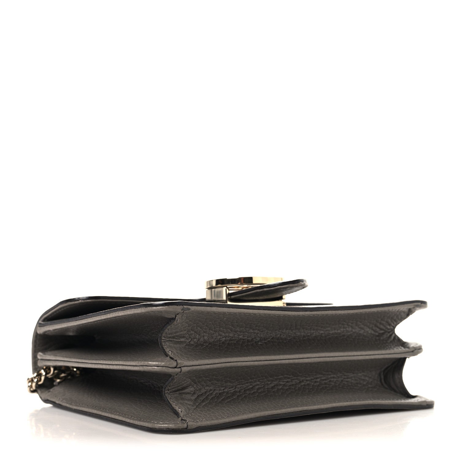Gucci Dollar Calfskin Small Interlocking G Shoulder Bag Loess 3 of 10