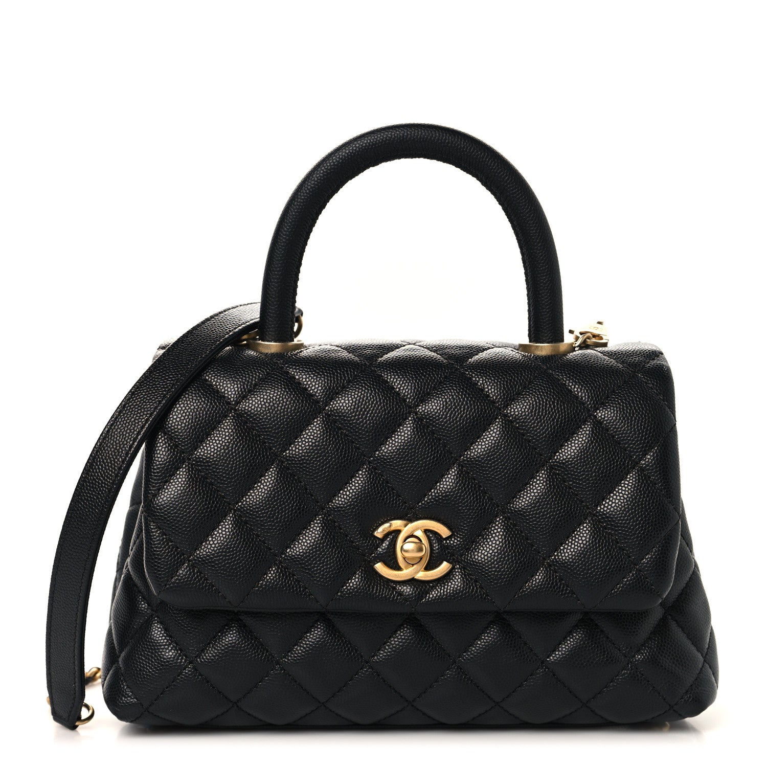 Chanel Caviar Quilted Mini Coco Handle Flap Black 1 of 10