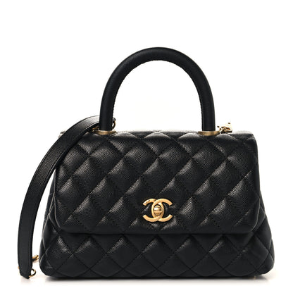 Chanel Caviar Quilted Mini Coco Handle Flap Black 1 of 10
