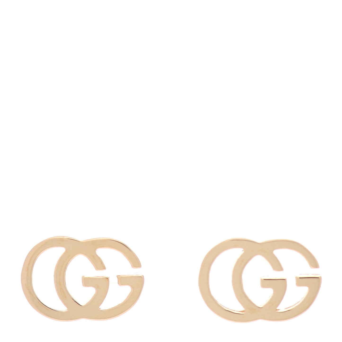 18K Yellow Gold GG Tissue Stud Earrings