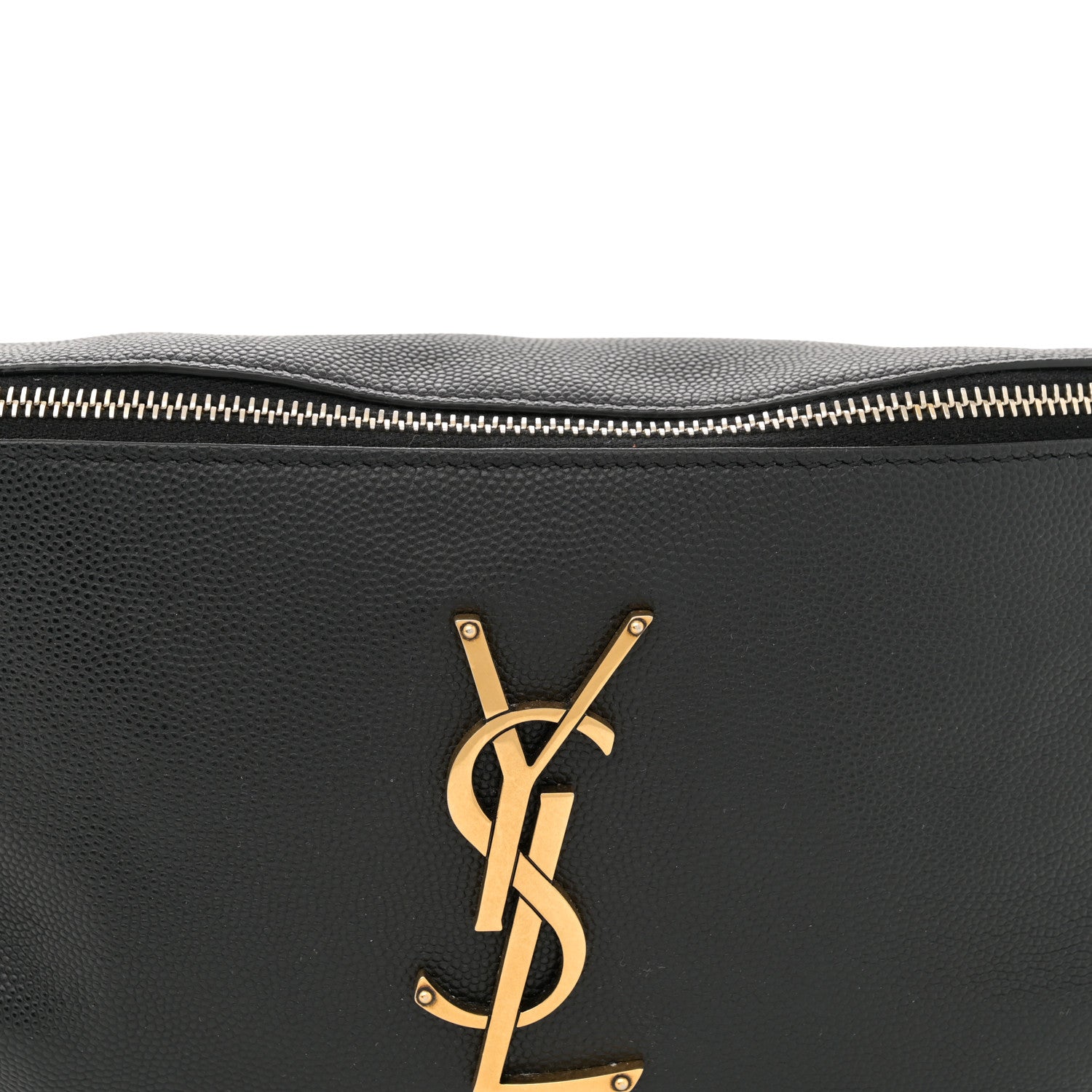 Saint Laurent Grain De Poudre Monogram Belt Bag Black 8 of 13