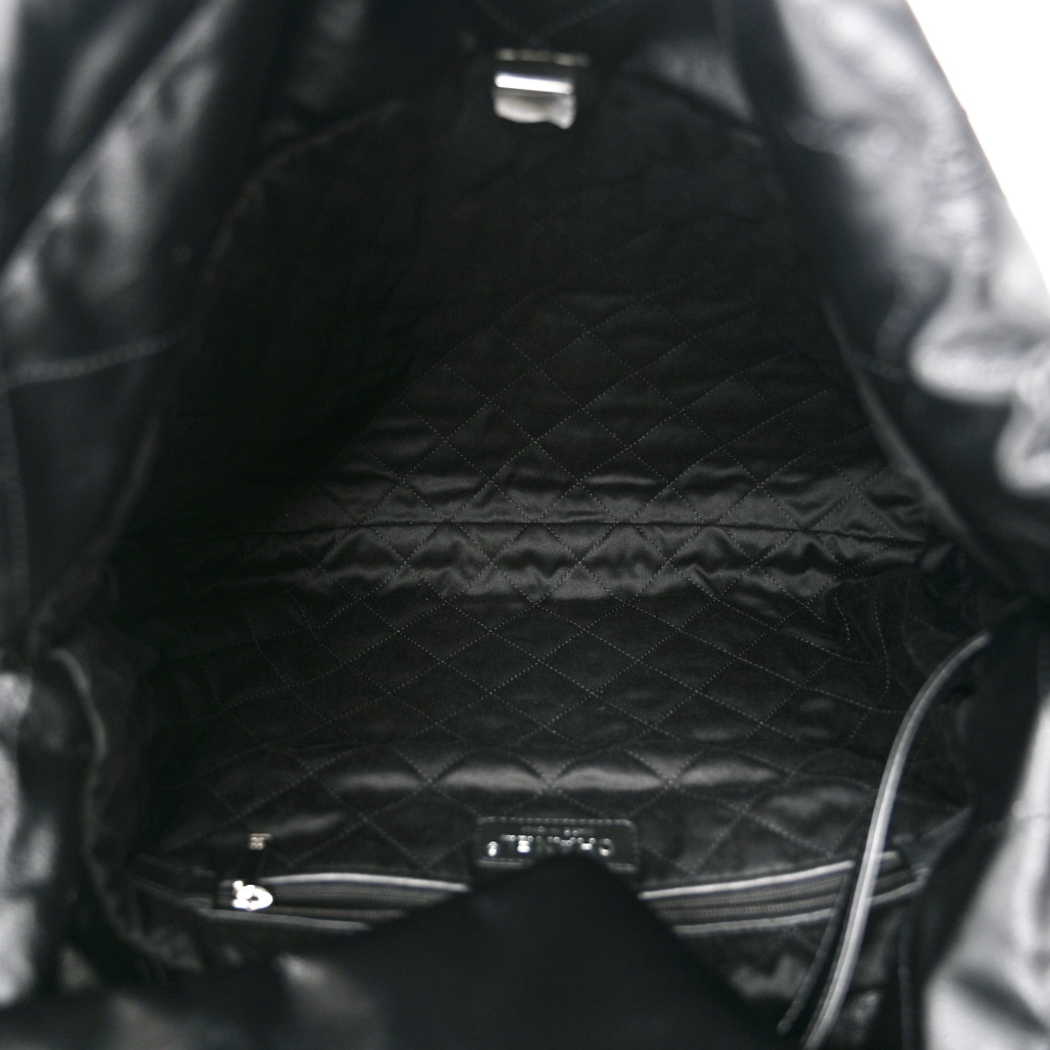 Chanel Shiny Calfskin Quilted Chanel 22 Black 6 of 11