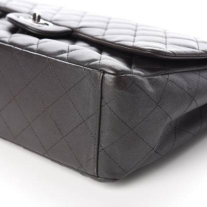 Chanel Metallic Lambskin Quilted Maxi Single Flap Grey 7 of 9