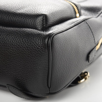 Gucci Pebbled Calfskin Soho Chain Backpack Black 9 of 11