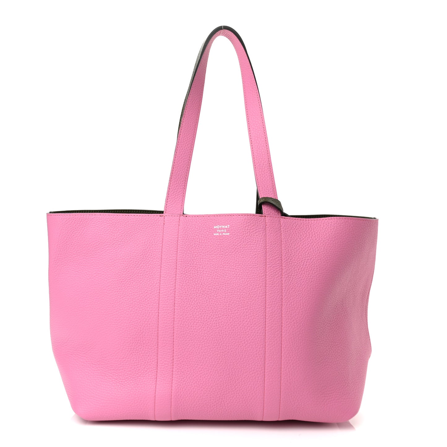 Taurillon Gex Calfskin Duo Tote Regiment Bougainvillier