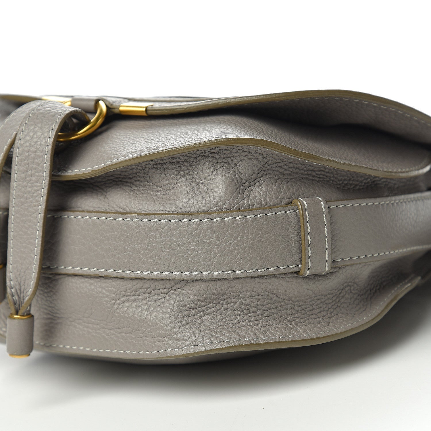 Chloe Calfskin Medium Marcie Round Crossbody Bag Cashmere Grey 11 of 12