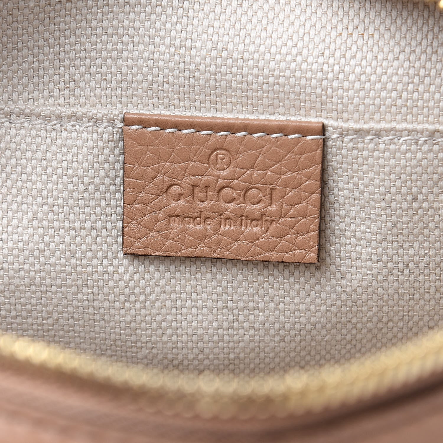 Gucci Pebbled Calfskin Small Soho Disco Bag Rose Beige 6 of 9