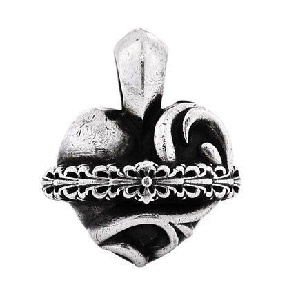 Chrome Hearts Sterling Silver Heart Orbit Pendant 1 of 3