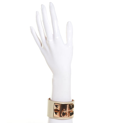 Hermes Swift Collier de Chien CDC Bracelet L Craie 2 of 7