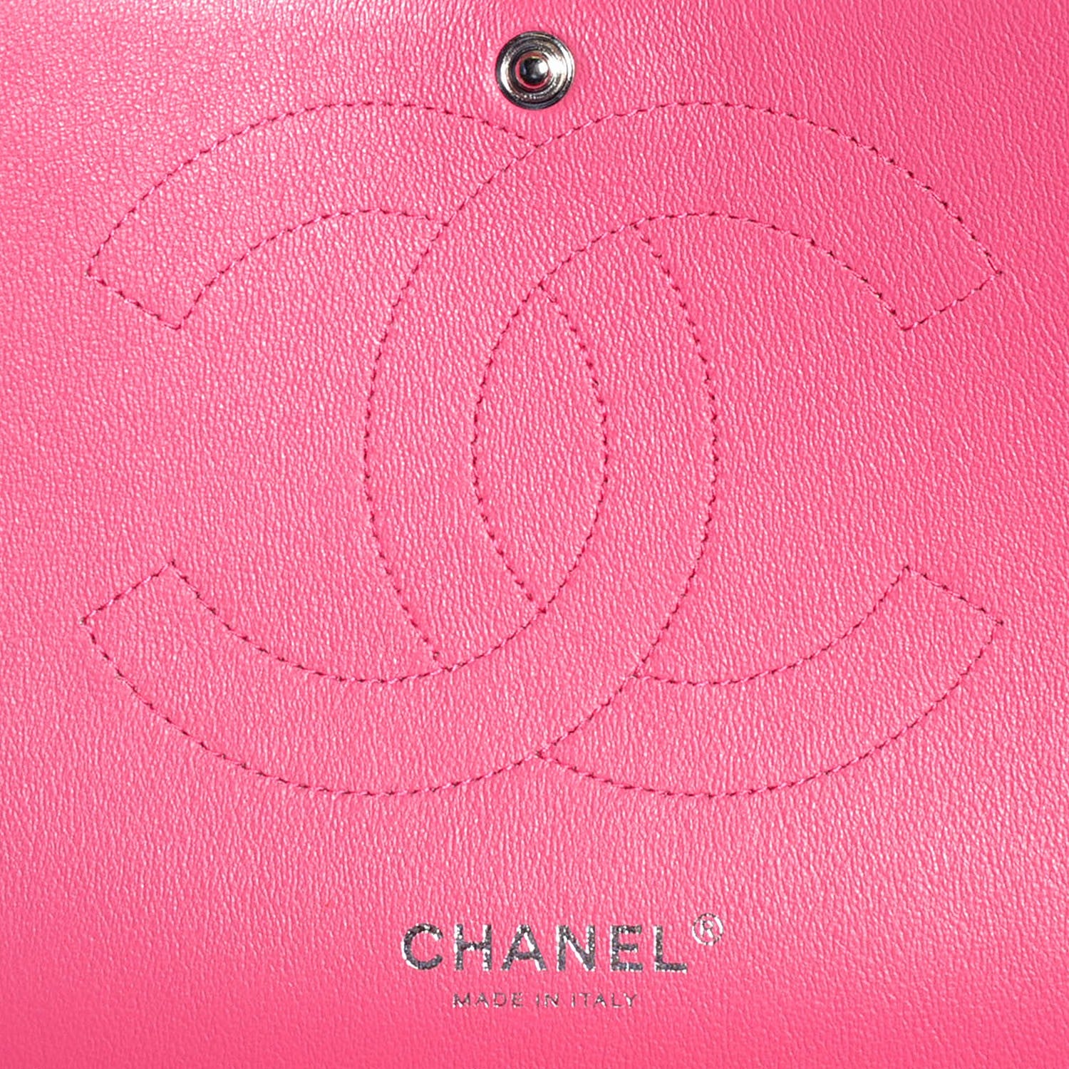 Chanel Lambskin Quilted Jumbo Double Flap Fuchsia 7 of 9
