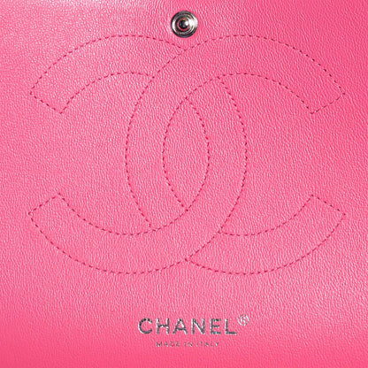Chanel Lambskin Quilted Jumbo Double Flap Fuchsia 7 of 9