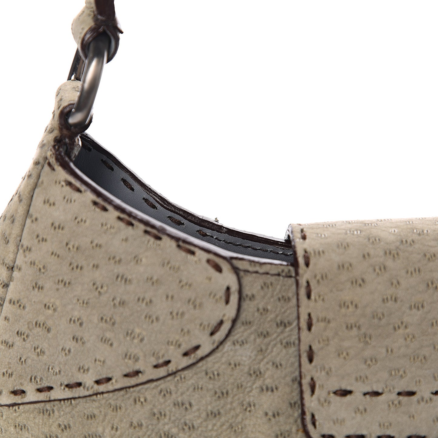 Scamosciato Stitched Suede Shoulder Bag