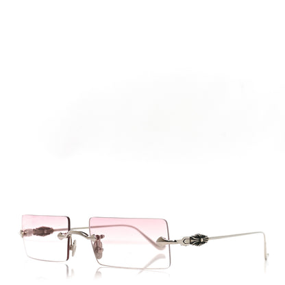 Chrome Hearts Metal Hellz Bellz Rimless Sunglasses Silver Pink 1 of 6