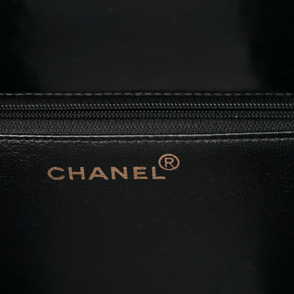 Chanel Patent Quilted Shopping Tote Black 6 of 10