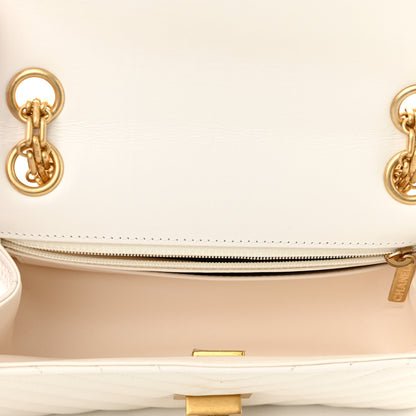 Chanel Aged Calfskin Chevron Quilted 2.55 Reissue Mini Flap White 5 of 11