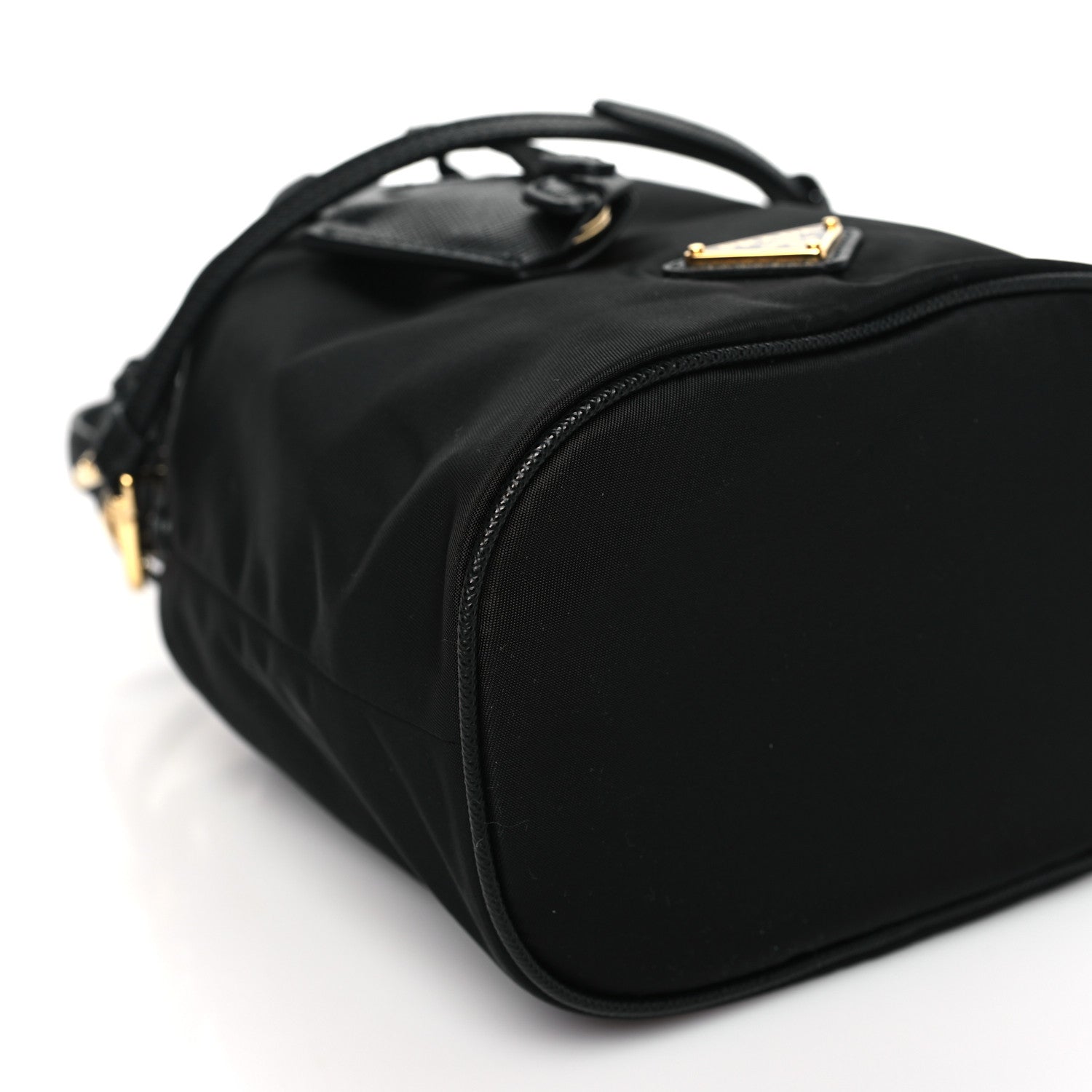 Prada Re-Nylon Saffiano Mini Re-Edition 1978 Bucket Bag Black 7 of 8