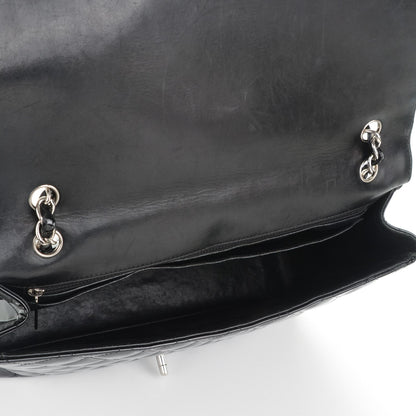 Chanel Patent Quilted Maxi Single Flap Black 5 of 10