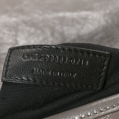 Saint Laurent Crinkled Calfskin Matelasse Monogram Large Niki Chain Satchel Fog 7 of 10