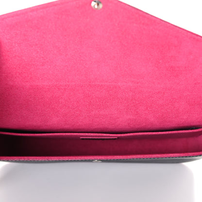 Louis Vuitton Epi Pochette Felicie Black Hot Pink 4 of 4