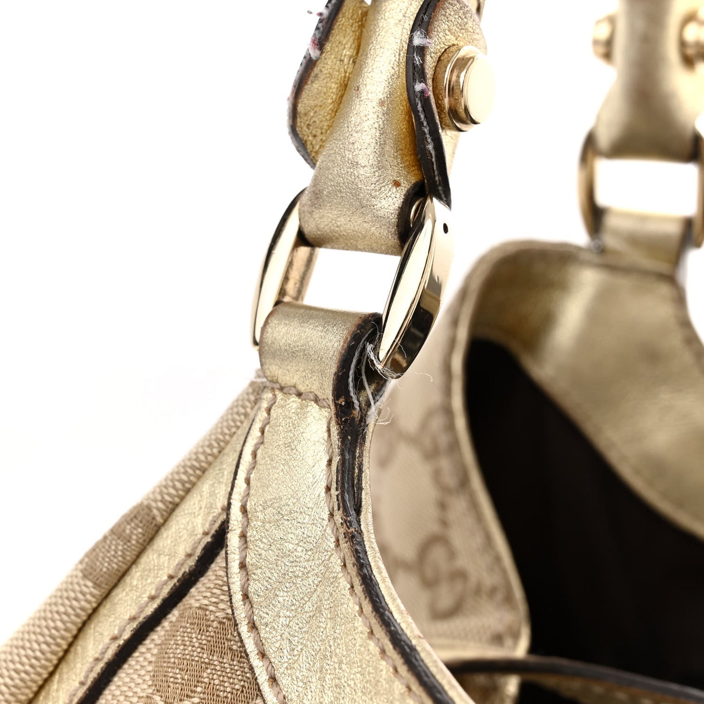 Monogram Large D Gold Hobo Gold