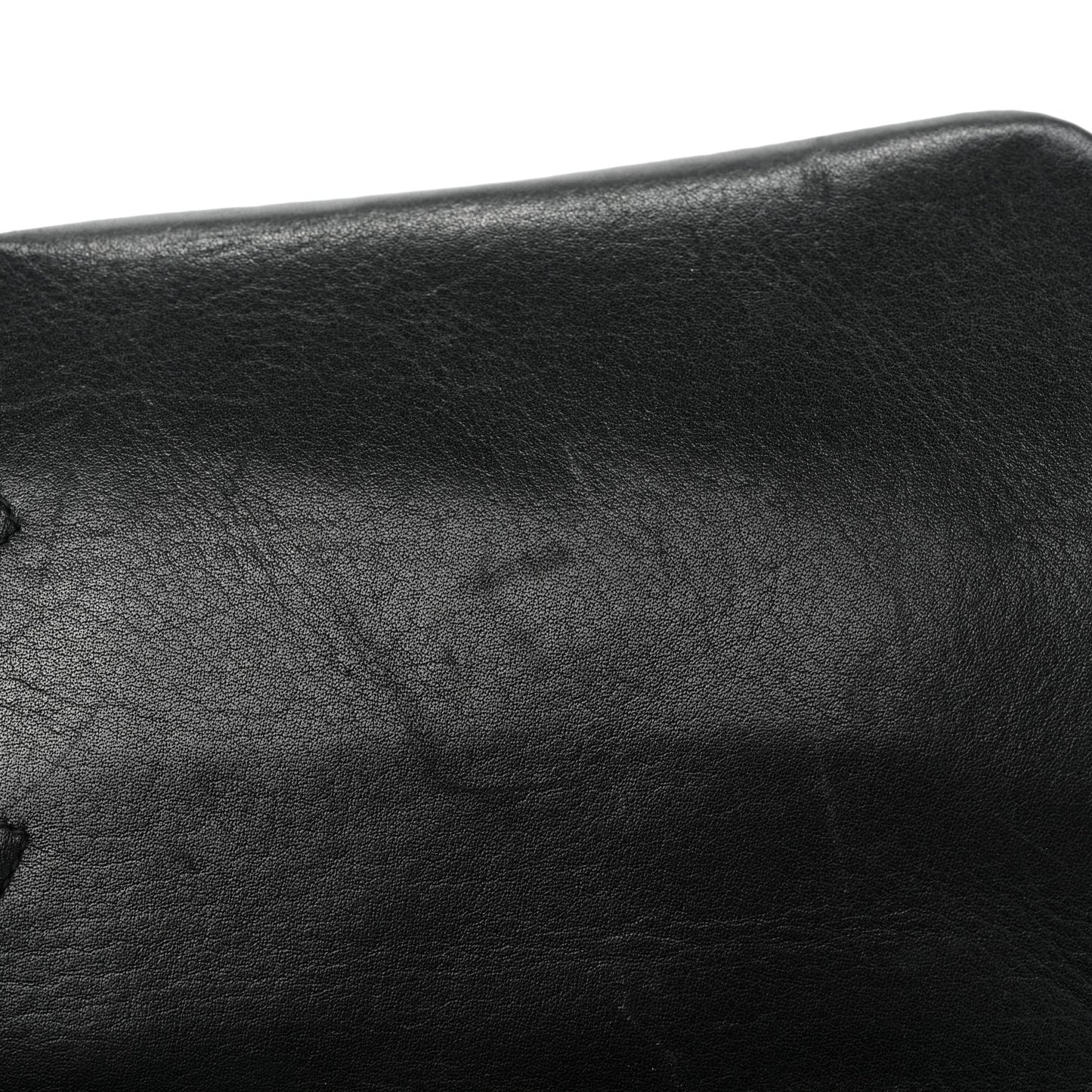 Lambskin Quilted XL Jumbo Single Flap Black