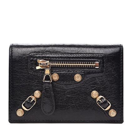 Balenciaga Agneau Giant 12 Gold Hardware Card Case Black 1 of 7
