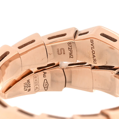 Bulgari 18K Rose Gold Serpenti Viper Ring S 4 of 5