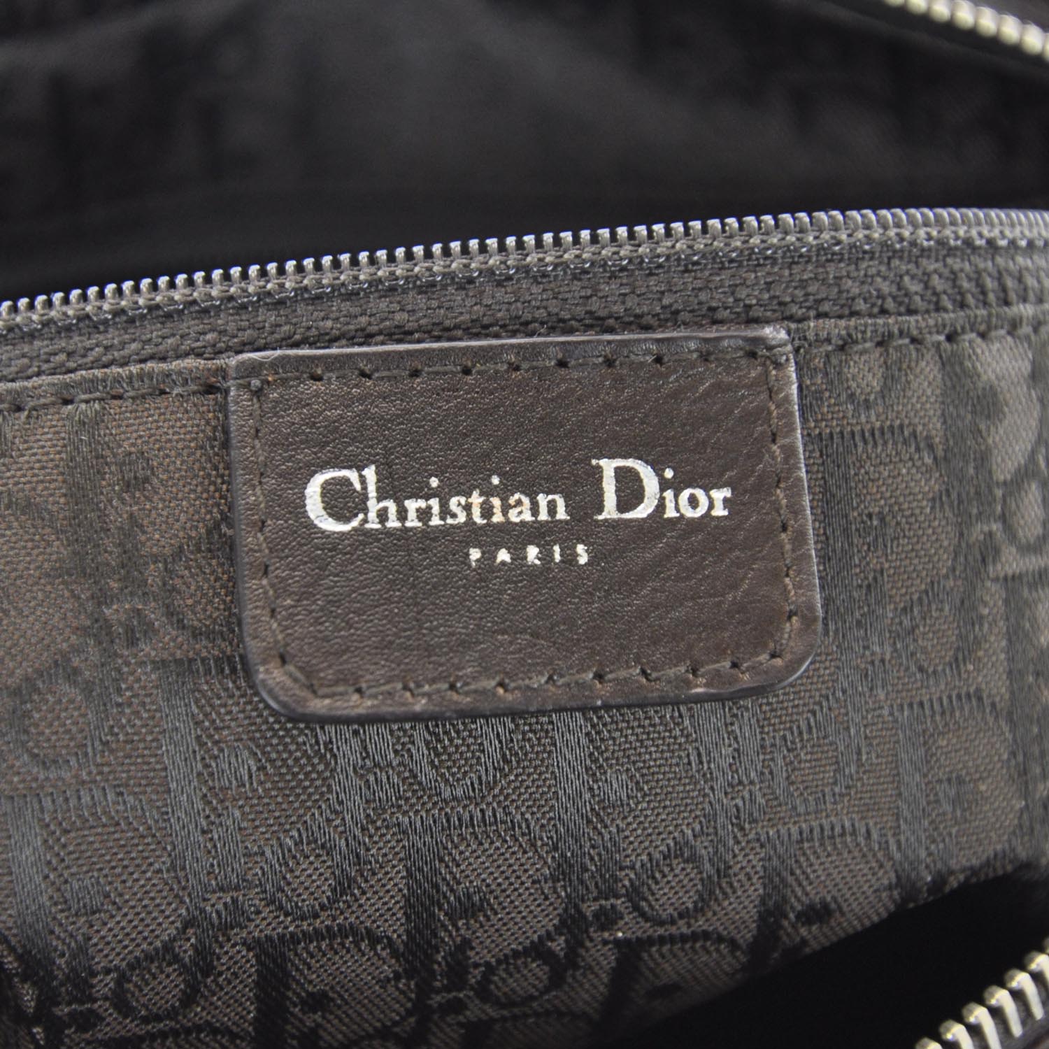 Christian Dior Calfskin Cannage Stitched Large East West Lady Dior Brown 8 of 9