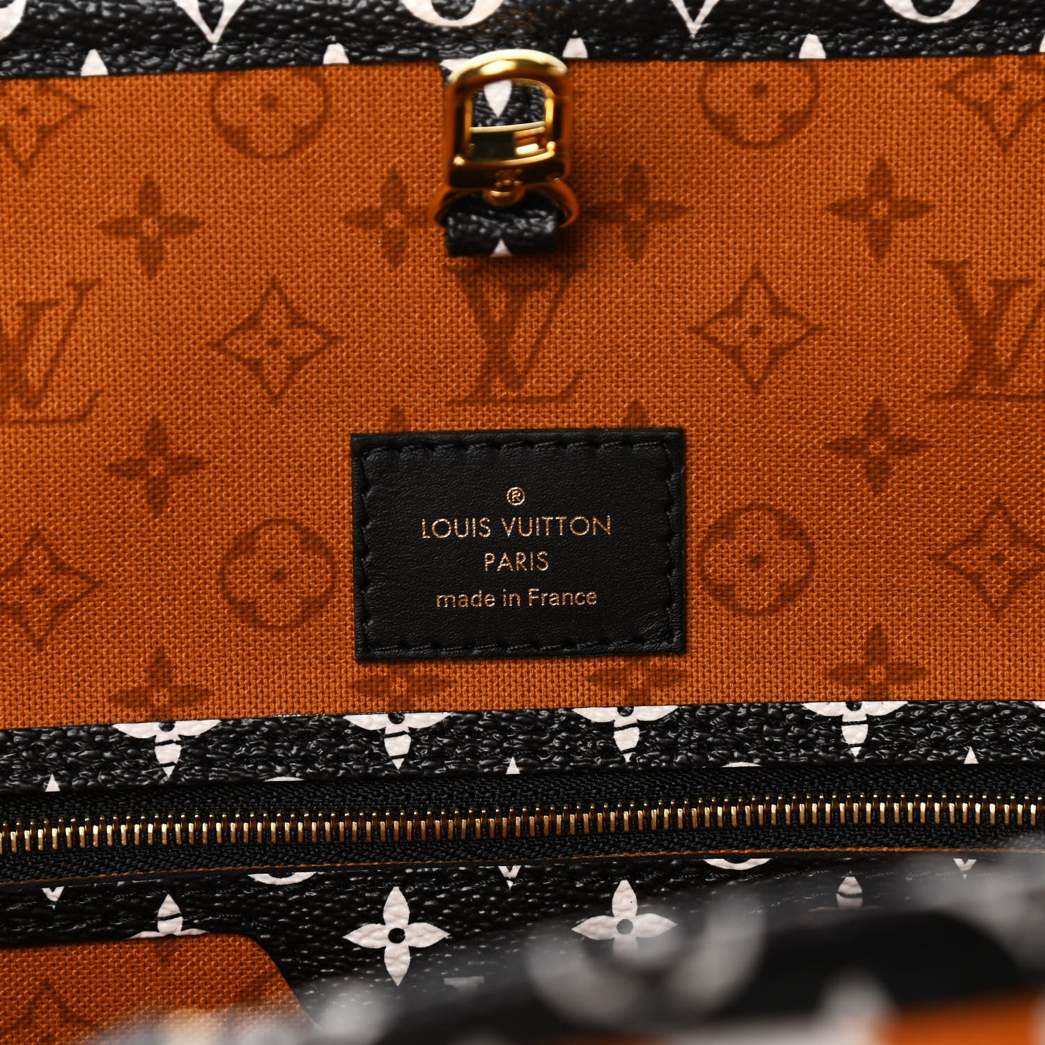 Louis Vuitton Monogram Giant Crafty Neverfull MM Creme Caramel 7 of 10