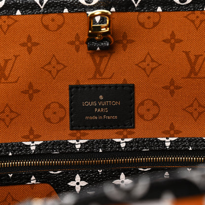 Louis Vuitton Monogram Giant Crafty Neverfull MM Creme Caramel 7 of 10