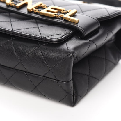 Chanel Calfskin Quilted Enchained Flap Black 13 of 15