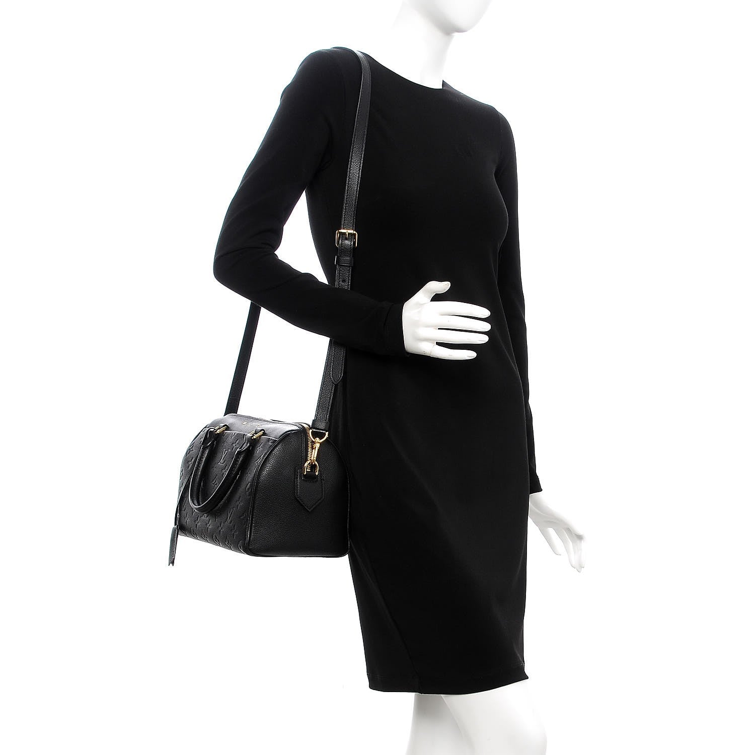 Louis Vuitton Empreinte Speedy Bandouliere 25 NM Black 2 of 8