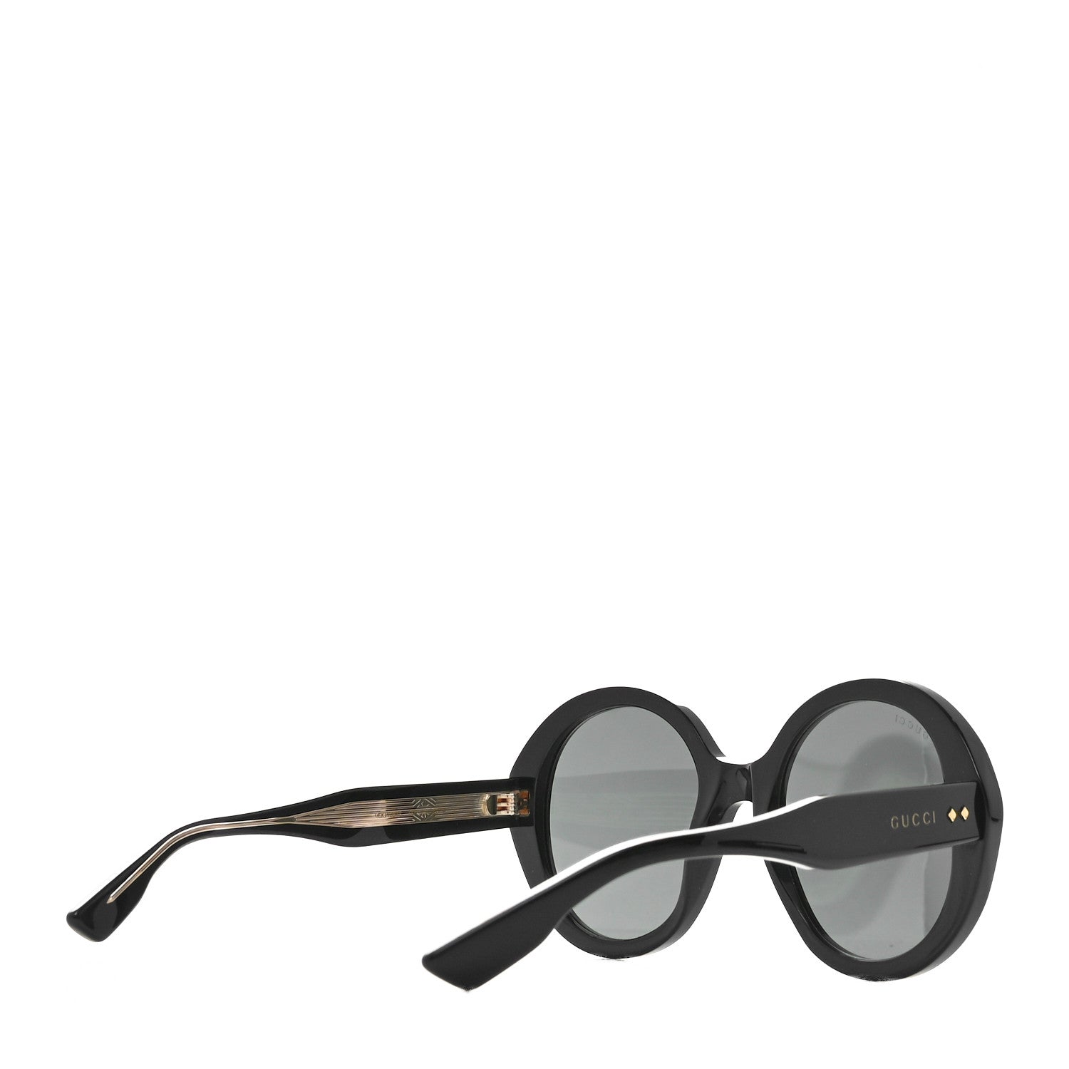 Gucci Acetate Round Sunglasses GG1081S Black 4 of 7