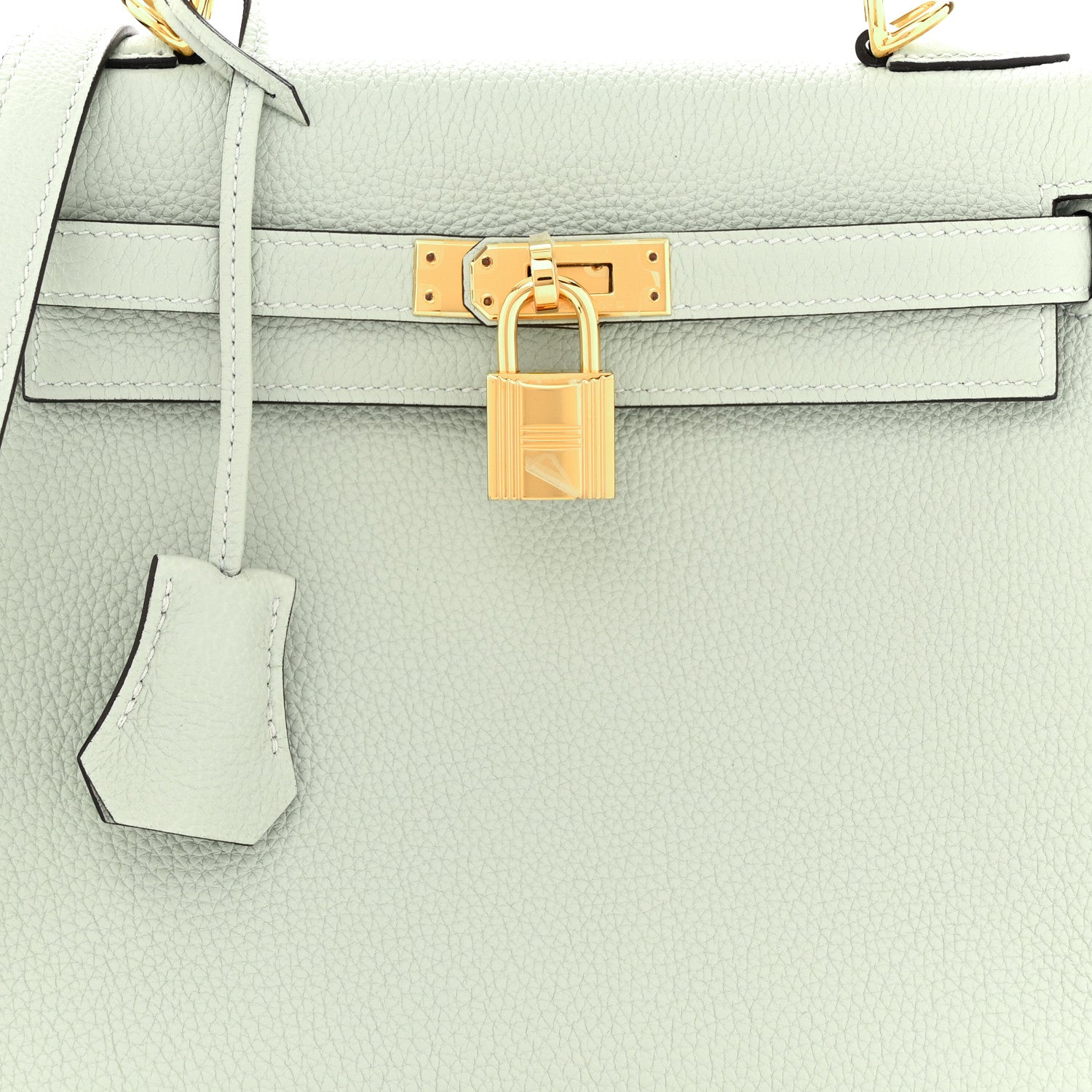 Hermes Togo Kelly Retourne 25 Gris Neve 8 of 11