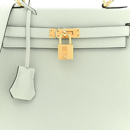 Hermes Togo Kelly Retourne 25 Gris Neve 8 of 11