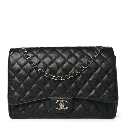 Chanel Caviar Quilted Maxi Double Flap Black 1 of 10