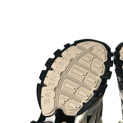 Balenciaga Rubber Mesh Bi-Color Womens Track.2 Open Sneakers 38 Beige Black 8 of 8