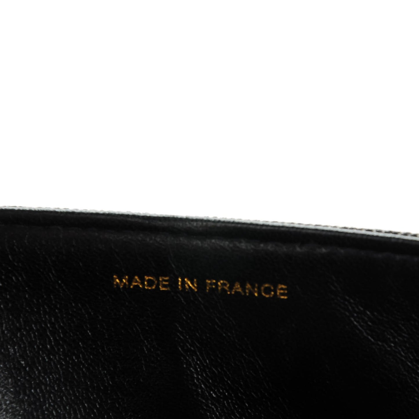 Denim Quilted Small Double Flap Black