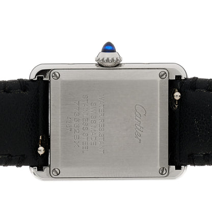 Cartier Stainless Steel Calfskin 22mm Must de Cartier Tank Quartz Watch 4 of 7