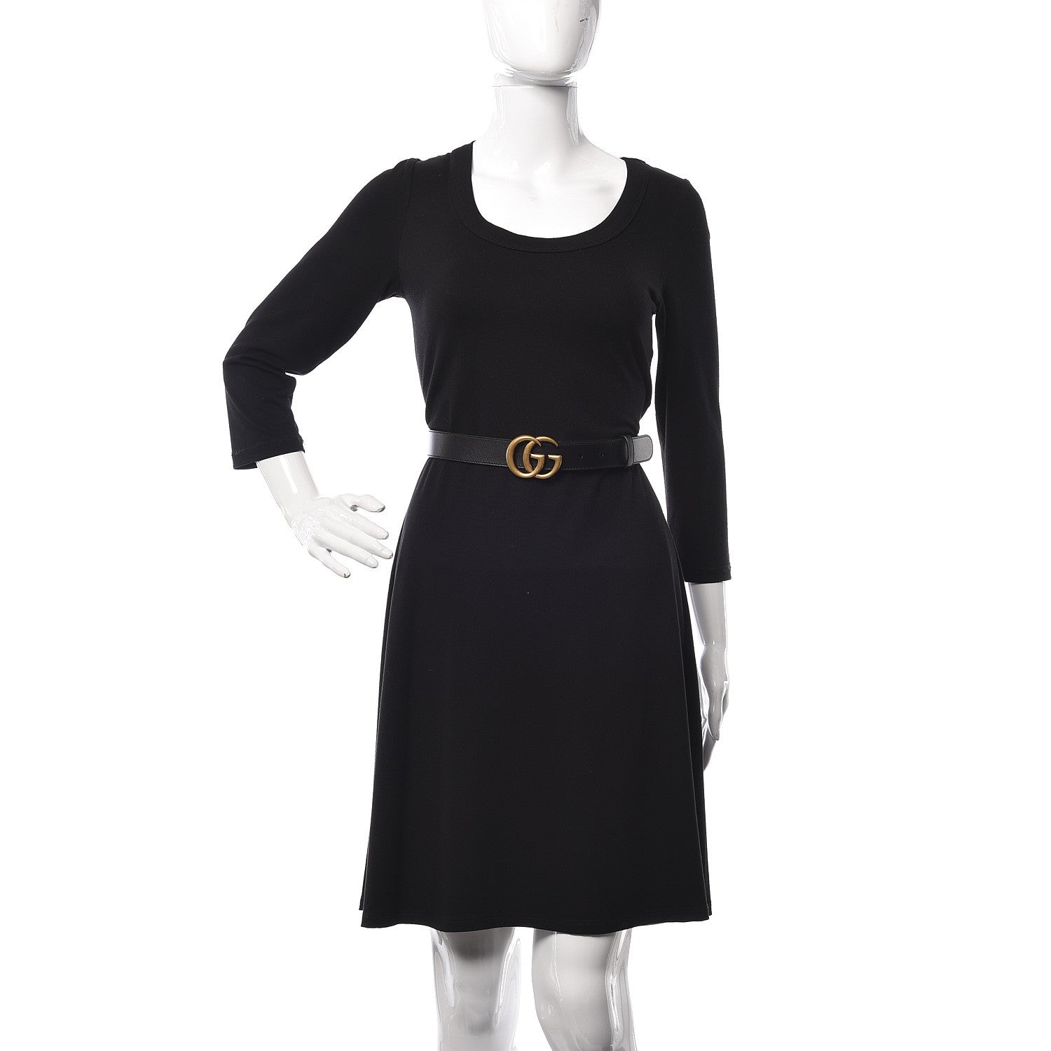 Gucci Calfskin Double G 30mm Belt 85 34 Black 2 of 6